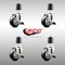 Service Caster 3 Inch 316SS Black Poly Swivel 1-3/4 Inch Expanding Stem Caster Set Brake SCC SCC-SS316EX20S314-PPUB-BLK-TLB-134-4 - alternate 4